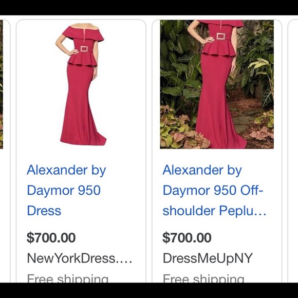 Alexander Daymor evening gown...MOTHER OF THE BRIDE! Worn once! - Picture 7 of 11